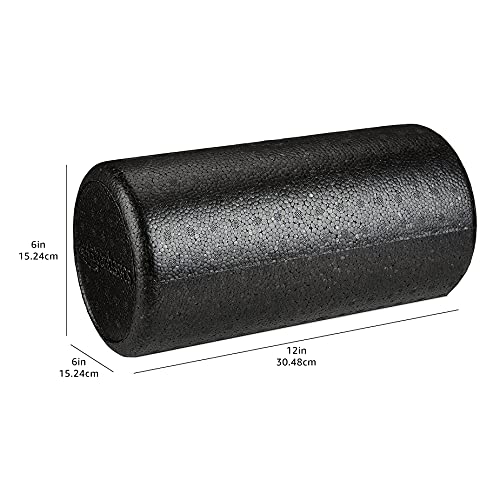 High Density Foam Roller for Exercise and Recovery, 24 Inches, Black