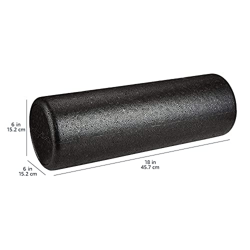 High Density Foam Roller for Exercise and Recovery, 24 Inches, Black