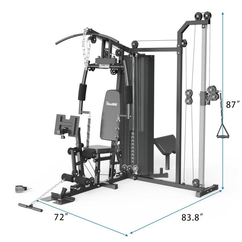 Home Gym SCM-1160 160LB Multifunctional Full Body Home Gym Equipment for Home