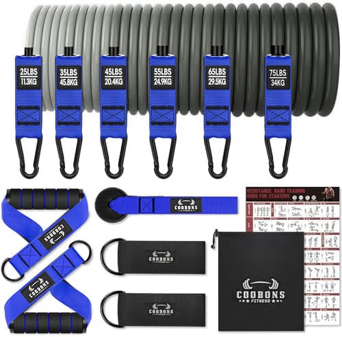 Heavy Resistance Bands for Working Out, 300LBS Exercise Bands with Handles