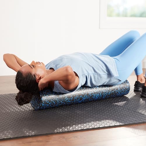 High Density Foam Roller for Exercise and Recovery, 24 Inches, Black