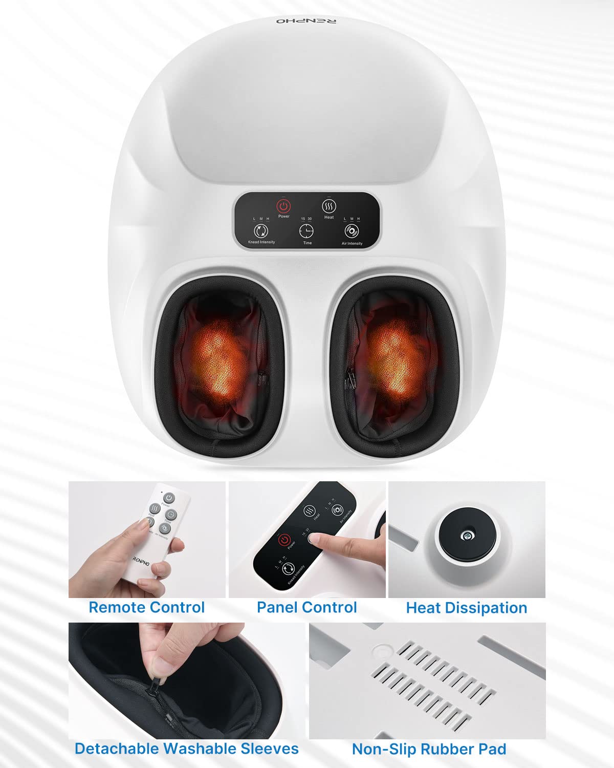 Foot Massager Machine with Heat [2025 Upgraded], FSA HSA Eligible
