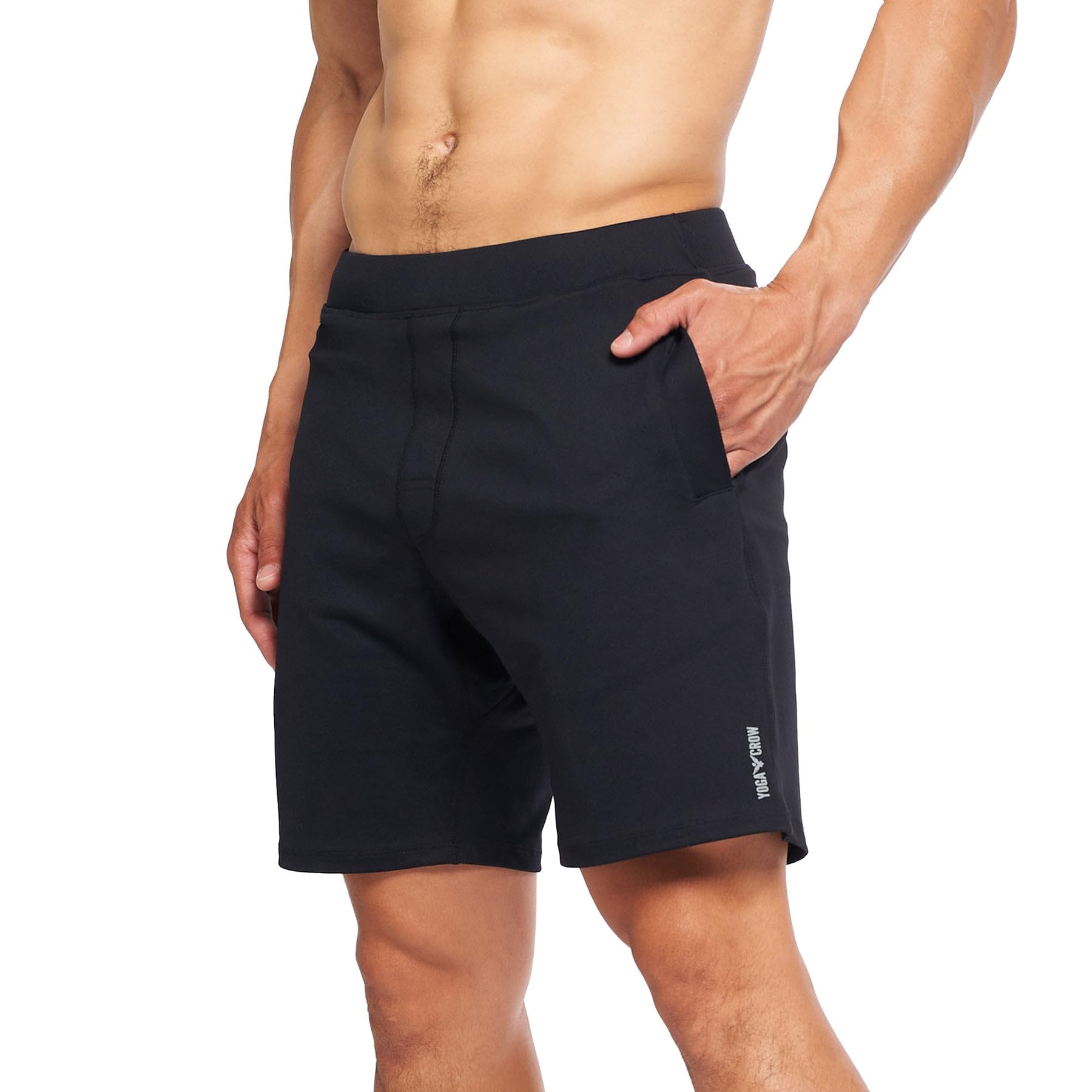Men's Swerve Yoga Training Shorts w/Non-Restrictive Inner Liner