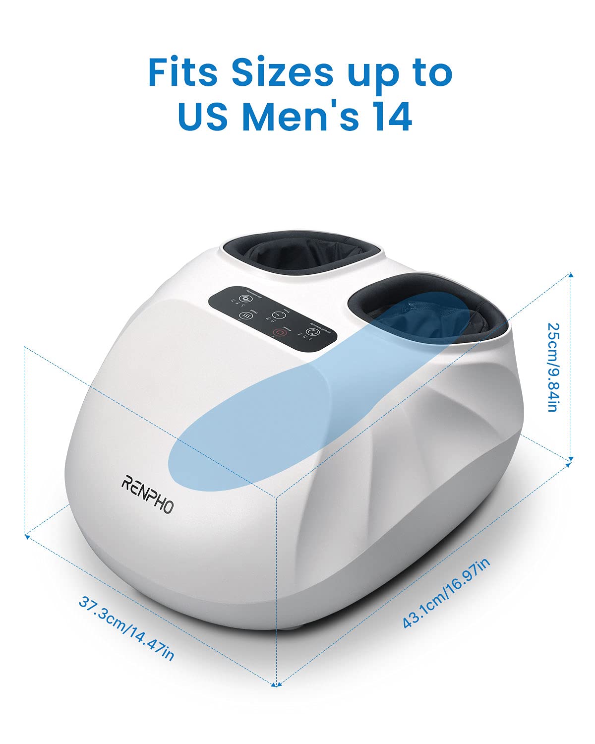 Foot Massager Machine with Heat [2025 Upgraded], FSA HSA Eligible