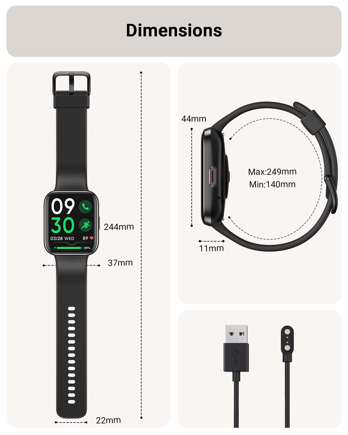 Smart Watch for Women Android & iPhone, Alexa Built-in, 1.8" Touch Screen Fitness Tracker