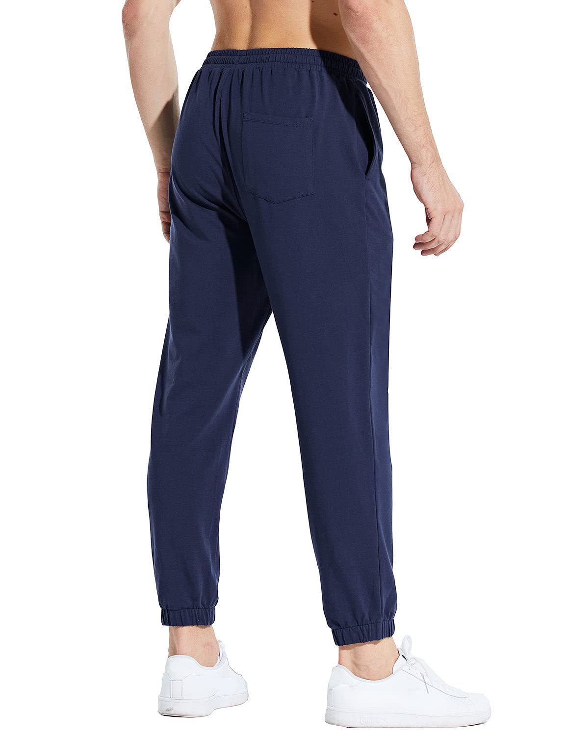 Men's 27" Cotton Sweatpants Sports Running Joggers Pants Lightweight