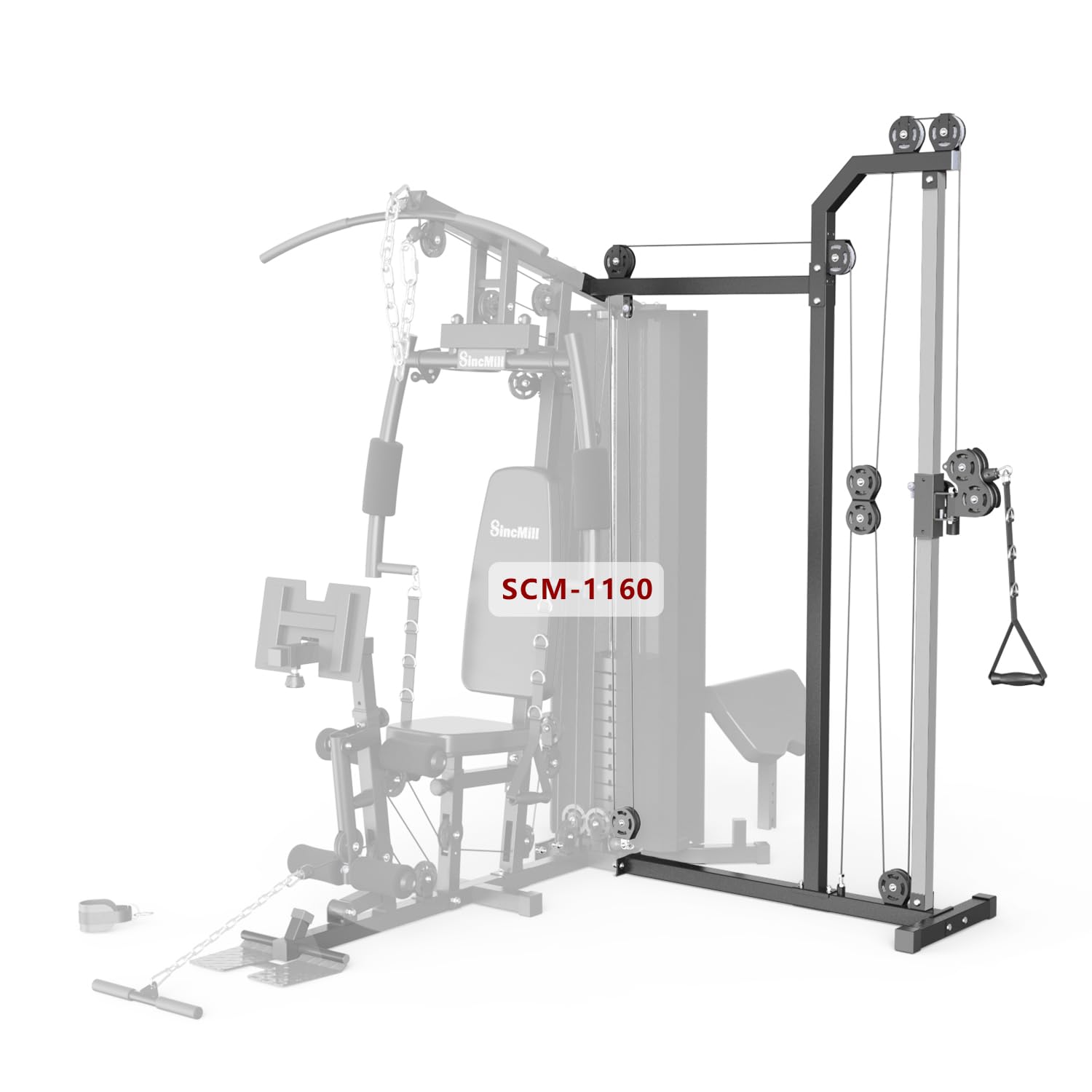Home Gym SCM-1160 160LB Multifunctional Full Body Home Gym Equipment for Home