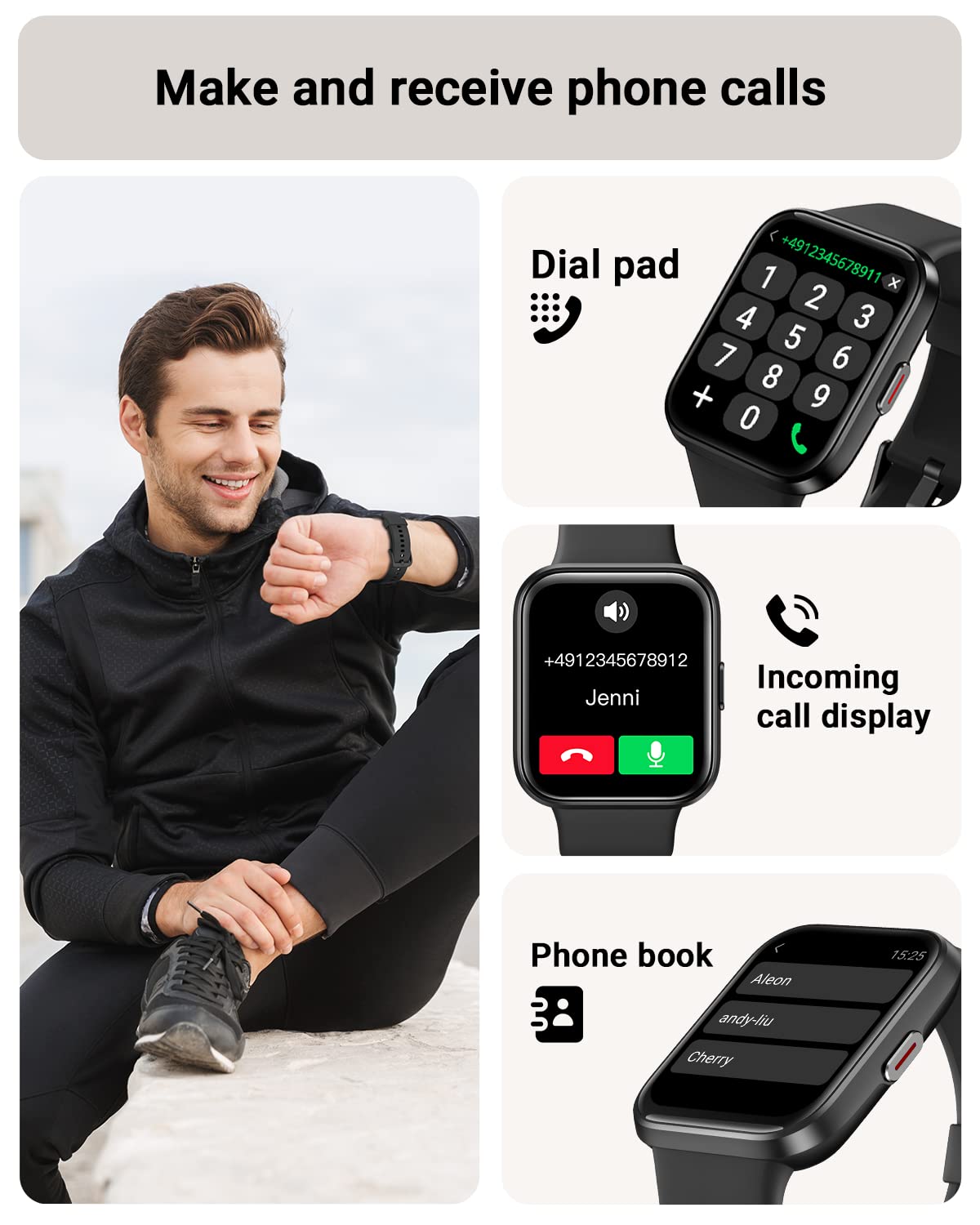 Smart Watch for Women Android & iPhone, Alexa Built-in, 1.8" Touch Screen Fitness Tracker