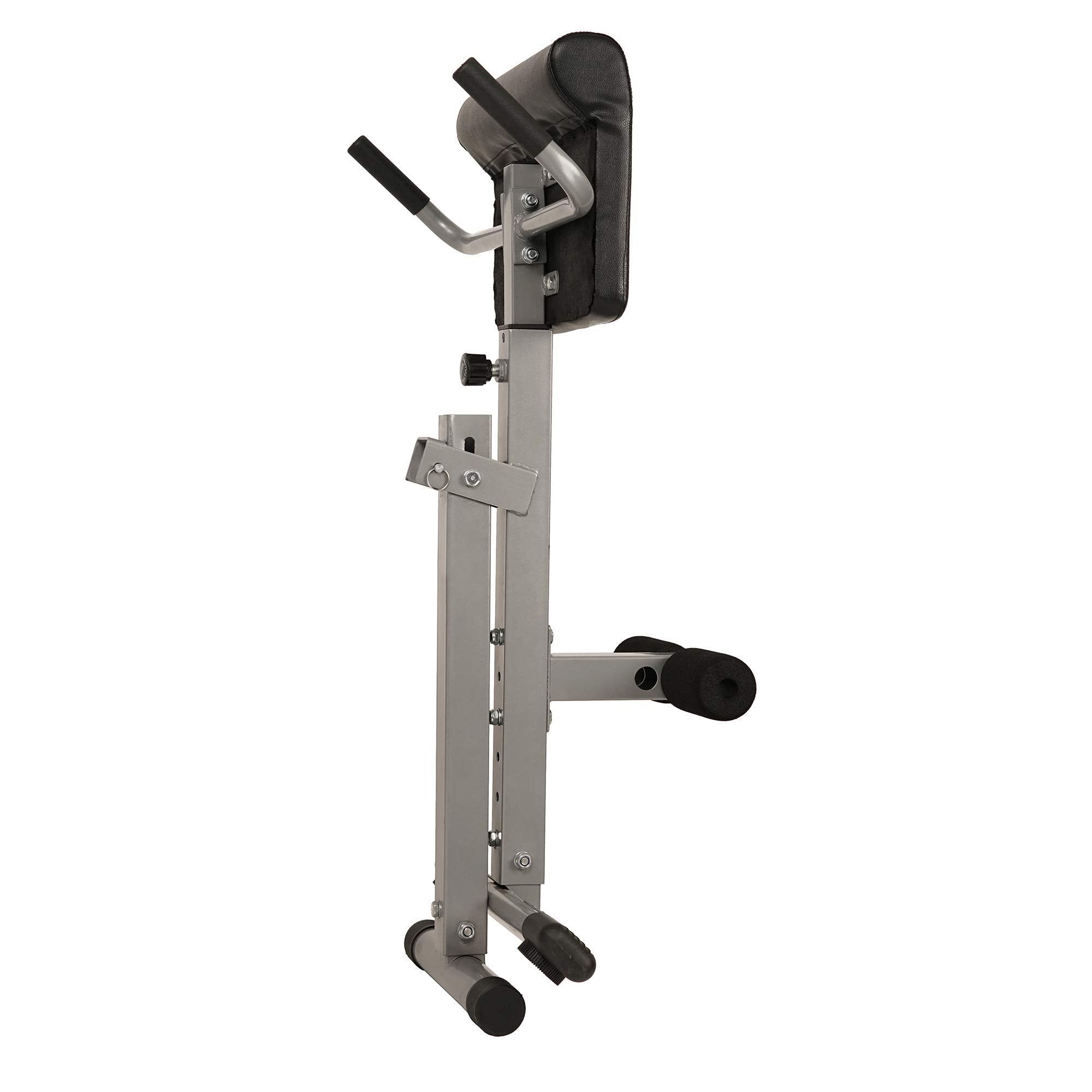 45-Degree Hyperextension Roman Chair with Adjustable Height and Back, Glute