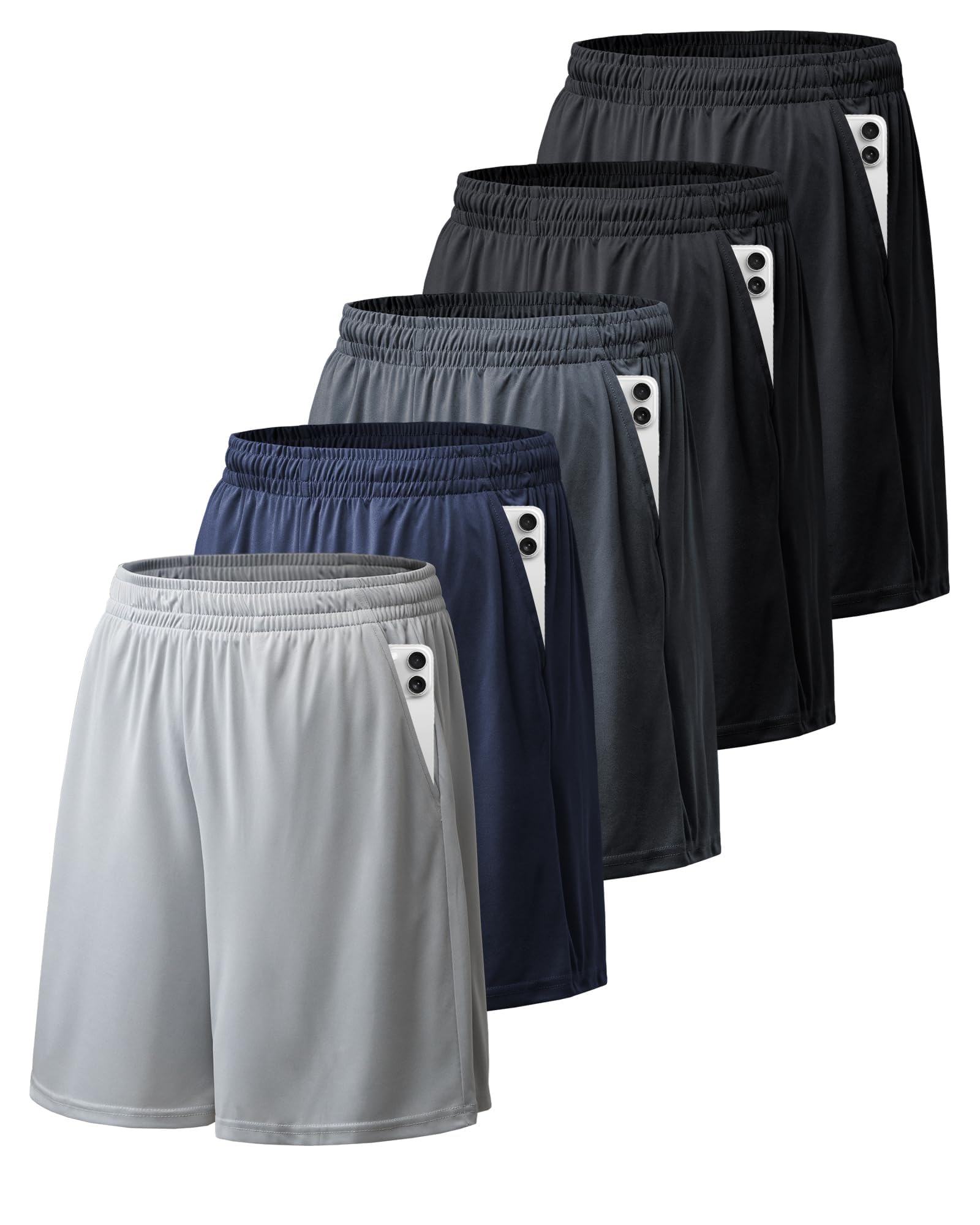 Workout Shorts for Men Plus Size Athletic Shorts for Men Moisture Wicking Mens Gym