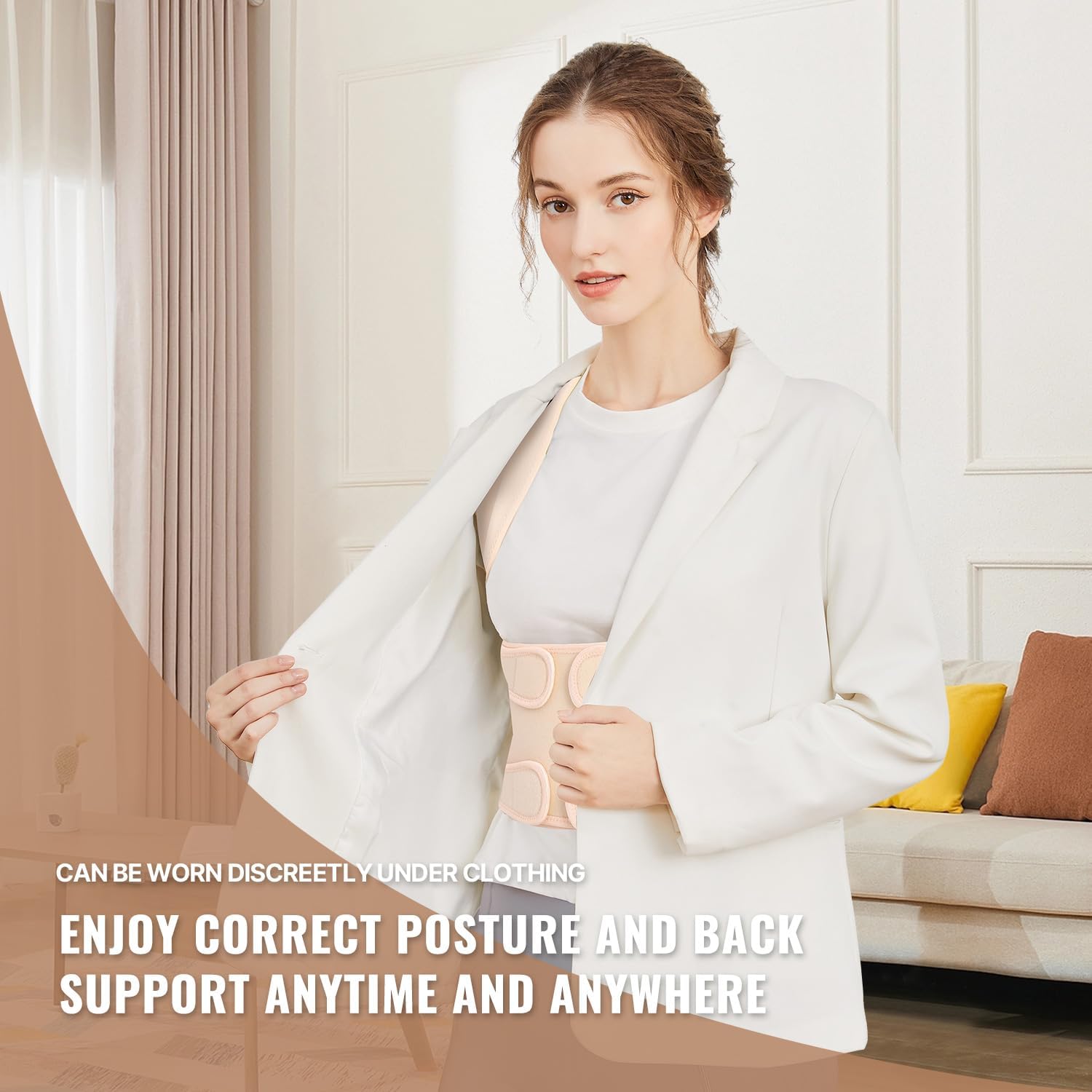 Back Brace Posture Corrector for Women and Men, Shoulder Straightener