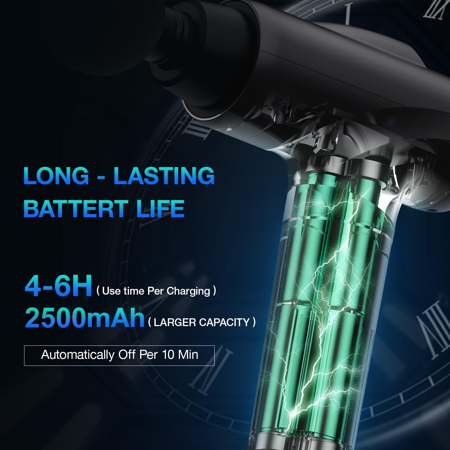 Massage Gun Deep Tissue, Handheld Electric Muscle Massager