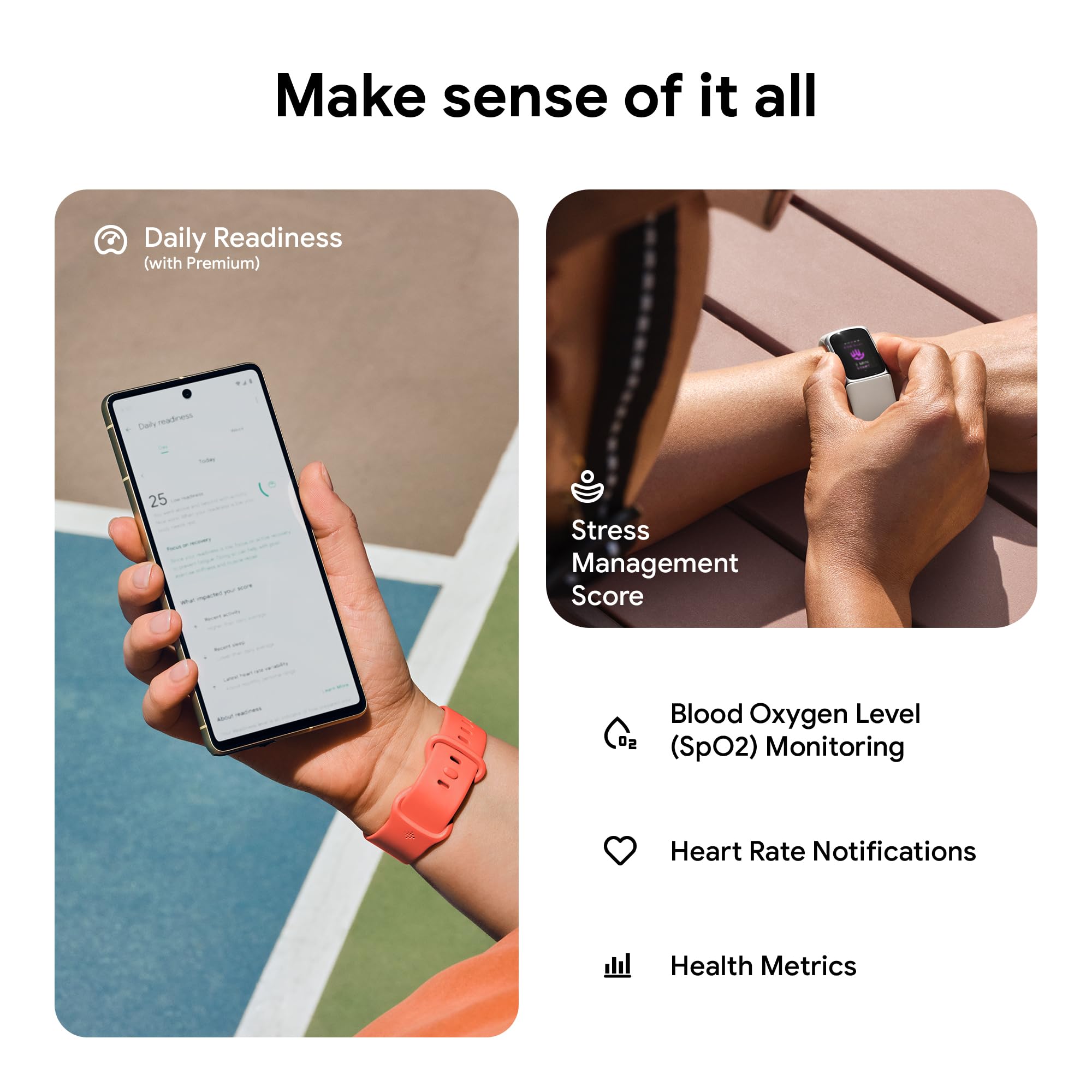 Charge 6 Fitness Tracker with Google apps, Heart Rate on Exercise Equipment,