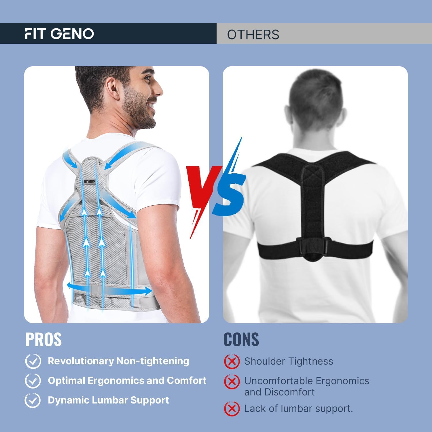 Back Brace Posture Corrector for Women and Men, Shoulder Straightener
