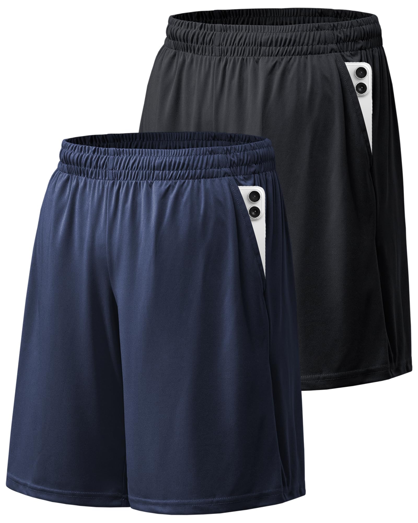 Workout Shorts for Men Plus Size Athletic Shorts for Men Moisture Wicking Mens Gym