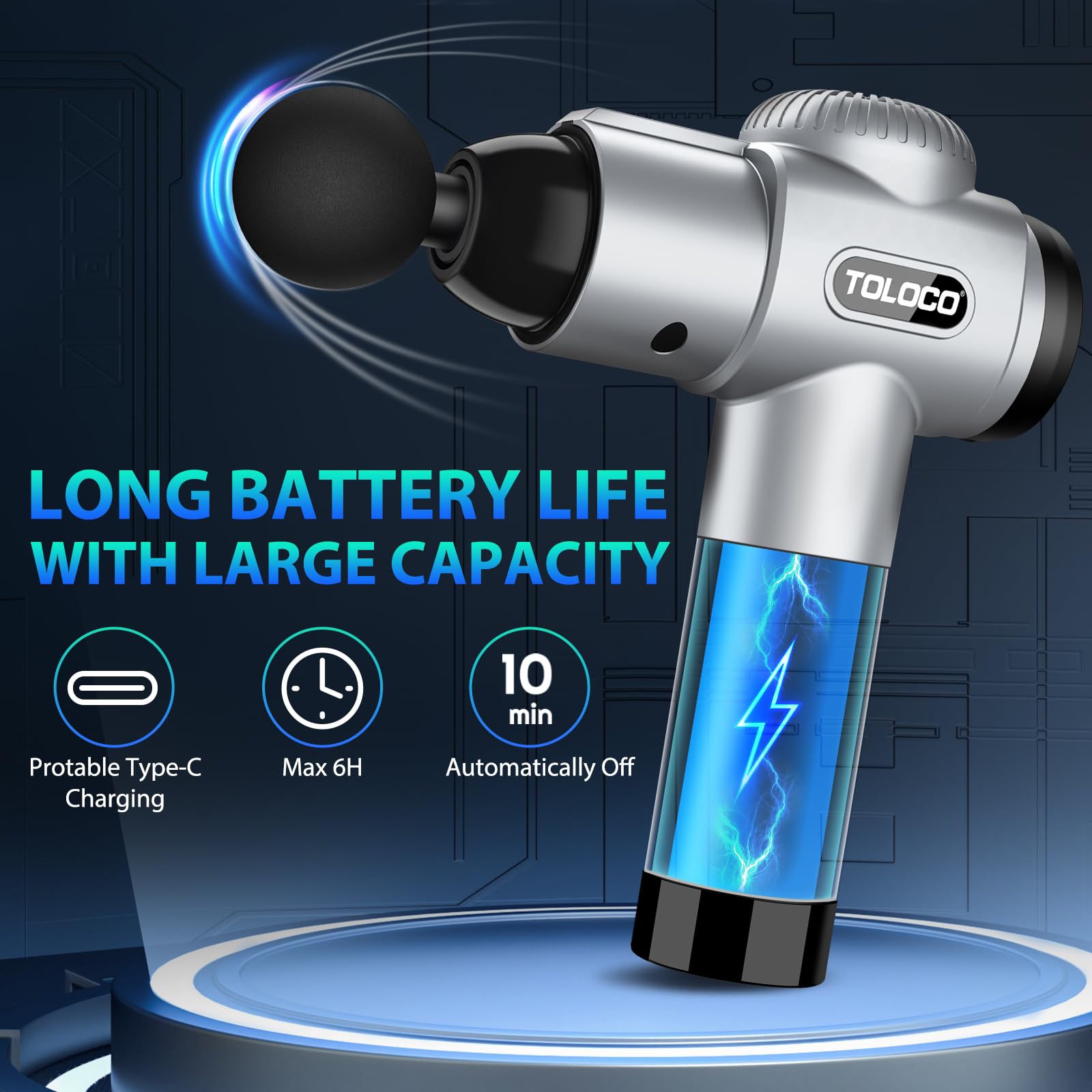 Massage Gun, Deep Tissue Back Massage for Athletes for Pain Relief