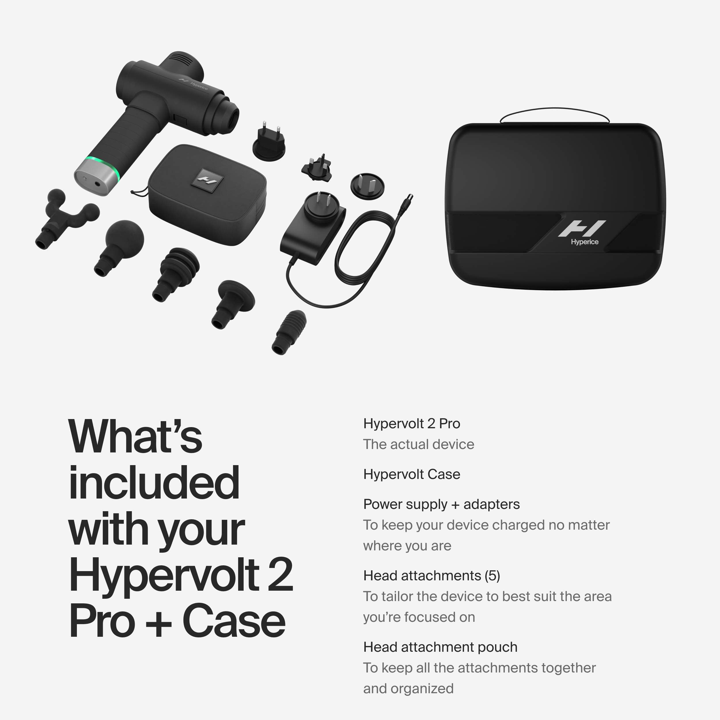 Hypervolt 2 Black - Featuring Quiet Glide Technology - Handheld Percussion Massage Gun