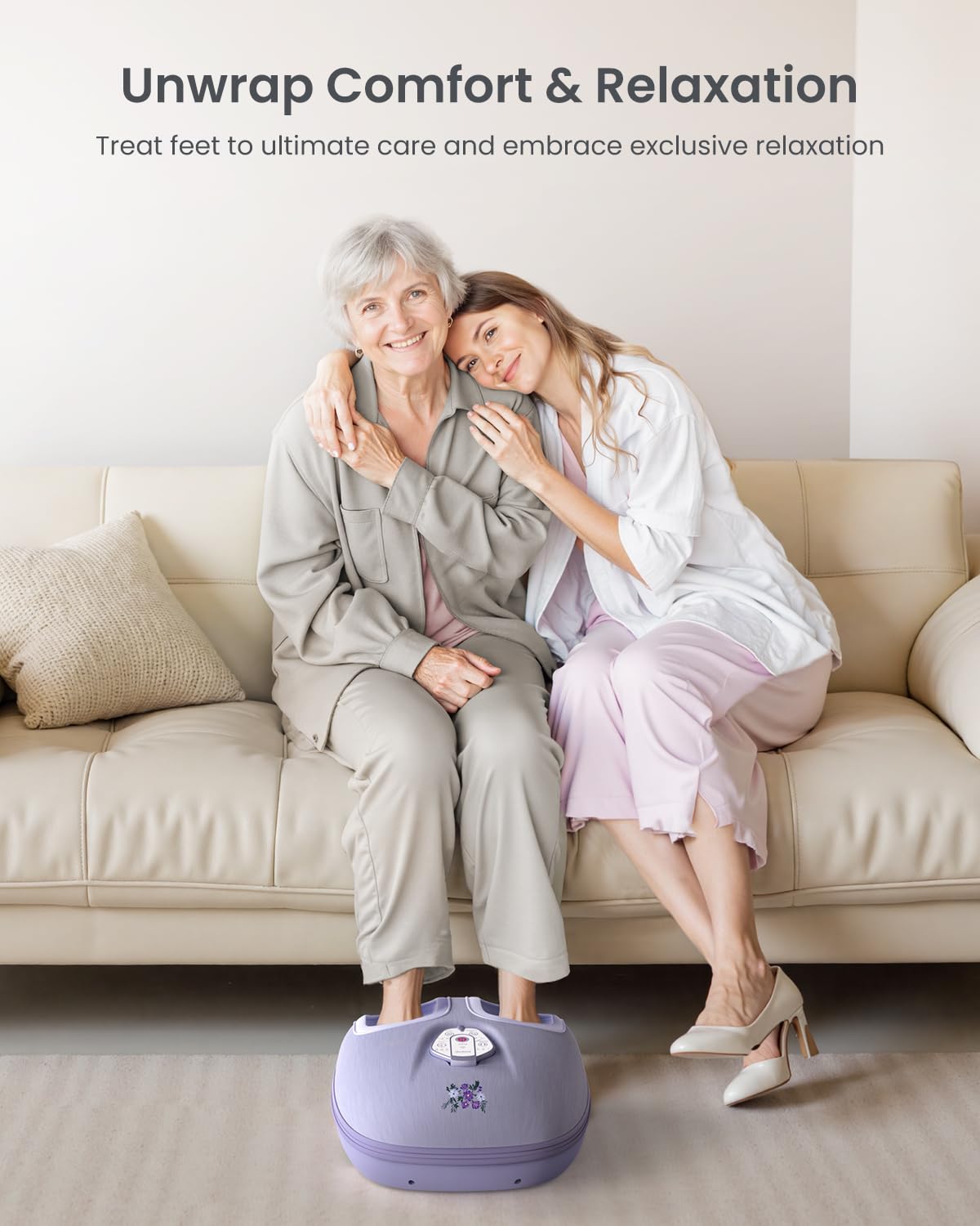 Foot Massager Machine with Heat [2025 Upgraded], FSA HSA Eligible