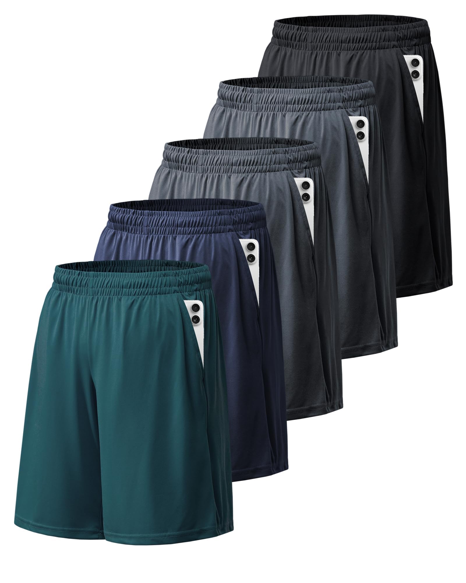 Workout Shorts for Men Plus Size Athletic Shorts for Men Moisture Wicking Mens Gym