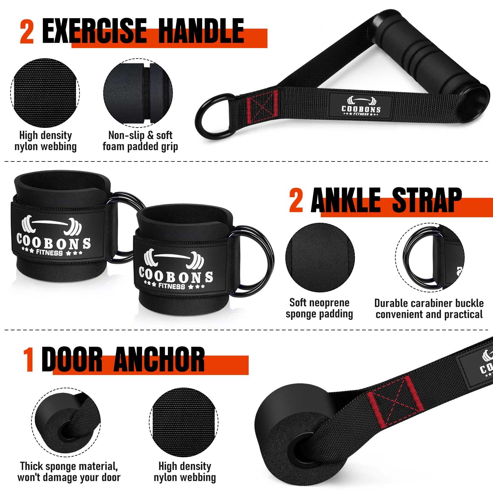 Heavy Resistance Bands for Working Out, 300LBS Exercise Bands with Handles