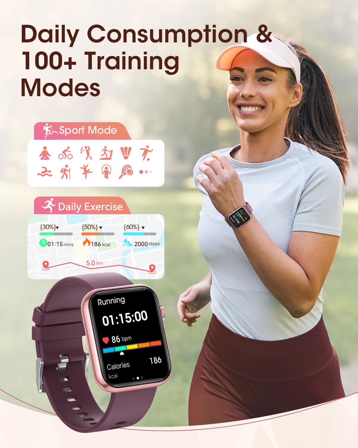 Smart Watches for Women, Health Fitness Watch for Android iPhone