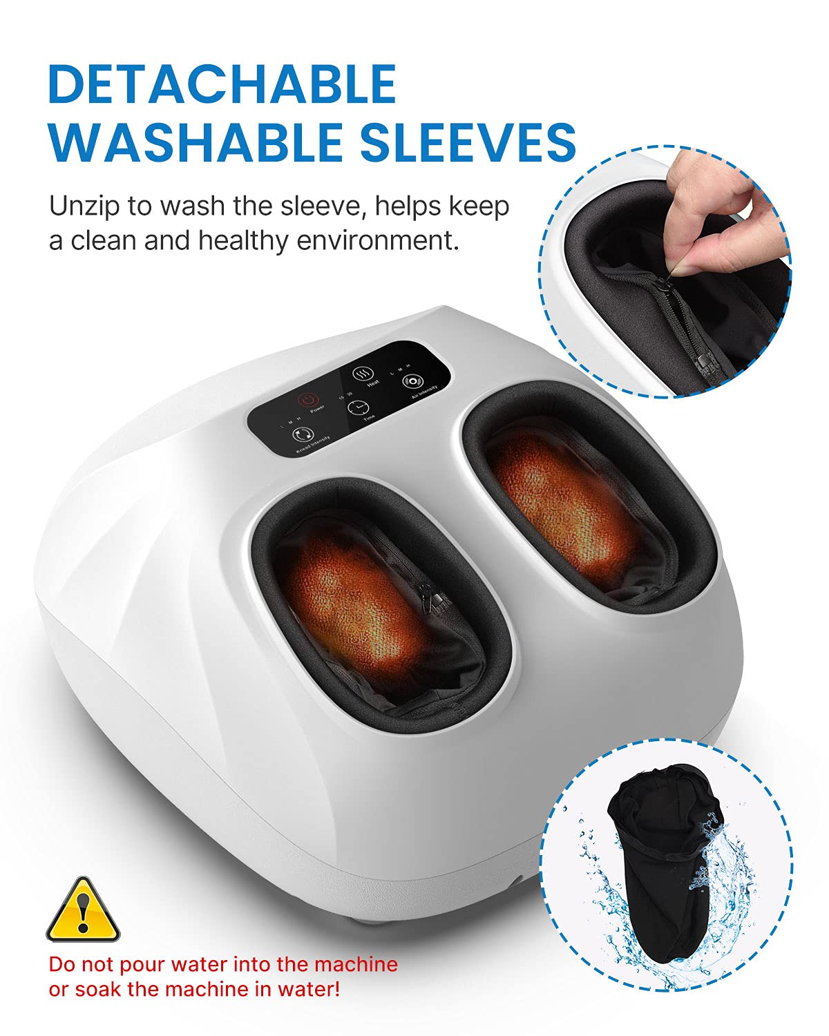 Foot Massager Machine with Heat [2025 Upgraded], FSA HSA Eligible