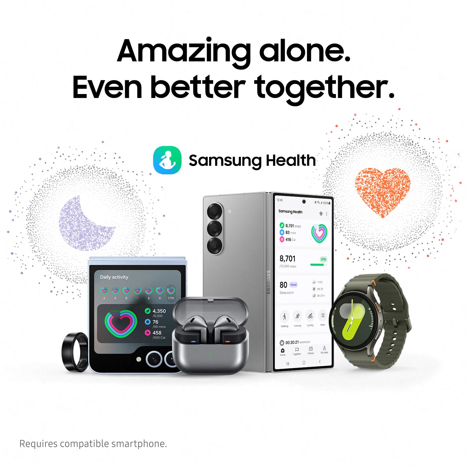 Galaxy Watch 7 40mm Bluetooth AI Smartwatch w/Energy Score, Wellness Tips