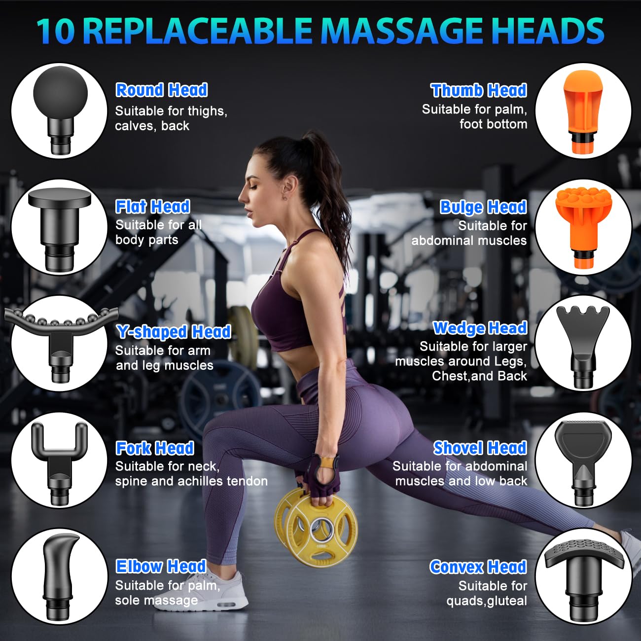 Massage Gun, Deep Tissue Back Massage for Athletes for Pain Relief