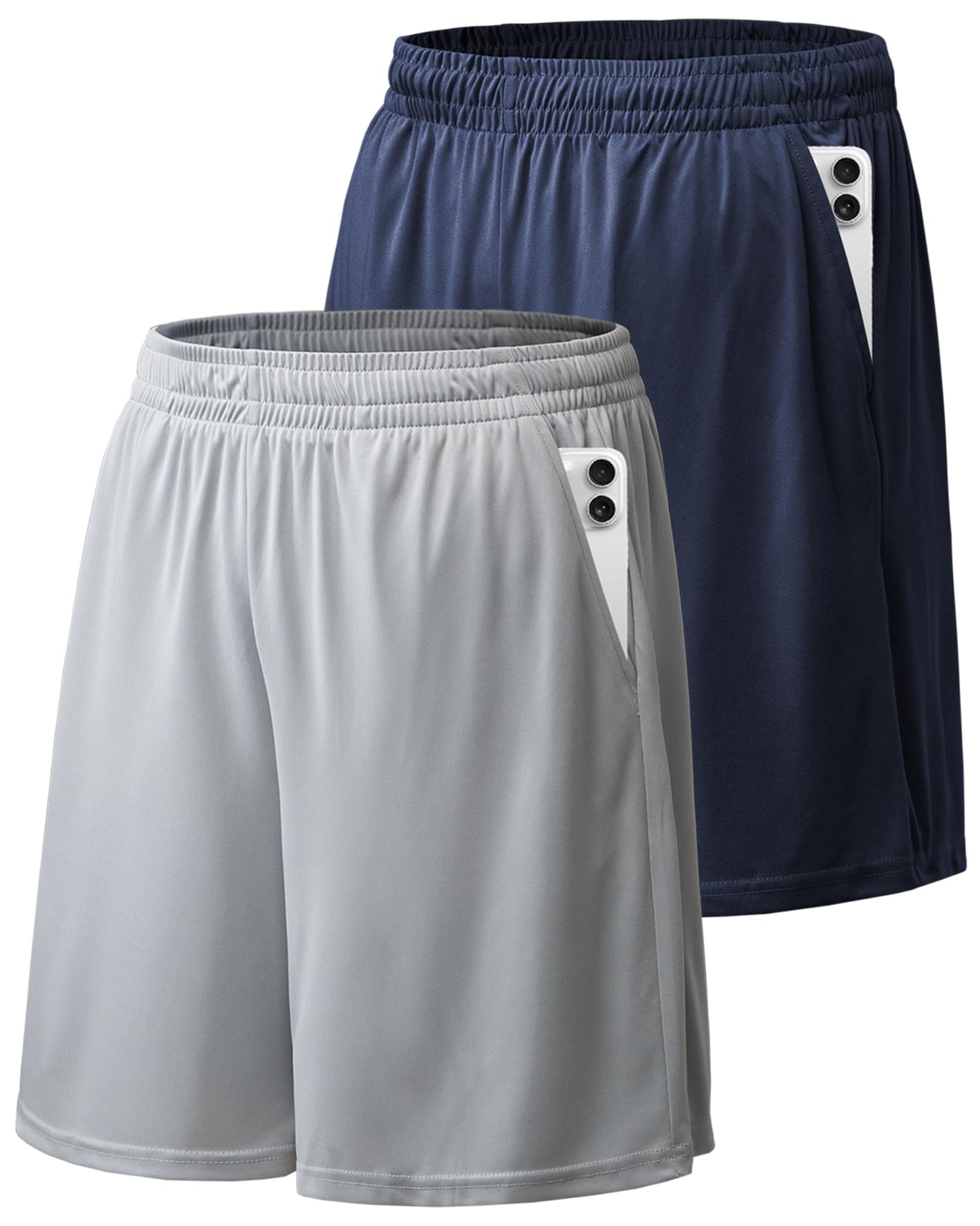 Workout Shorts for Men Plus Size Athletic Shorts for Men Moisture Wicking Mens Gym