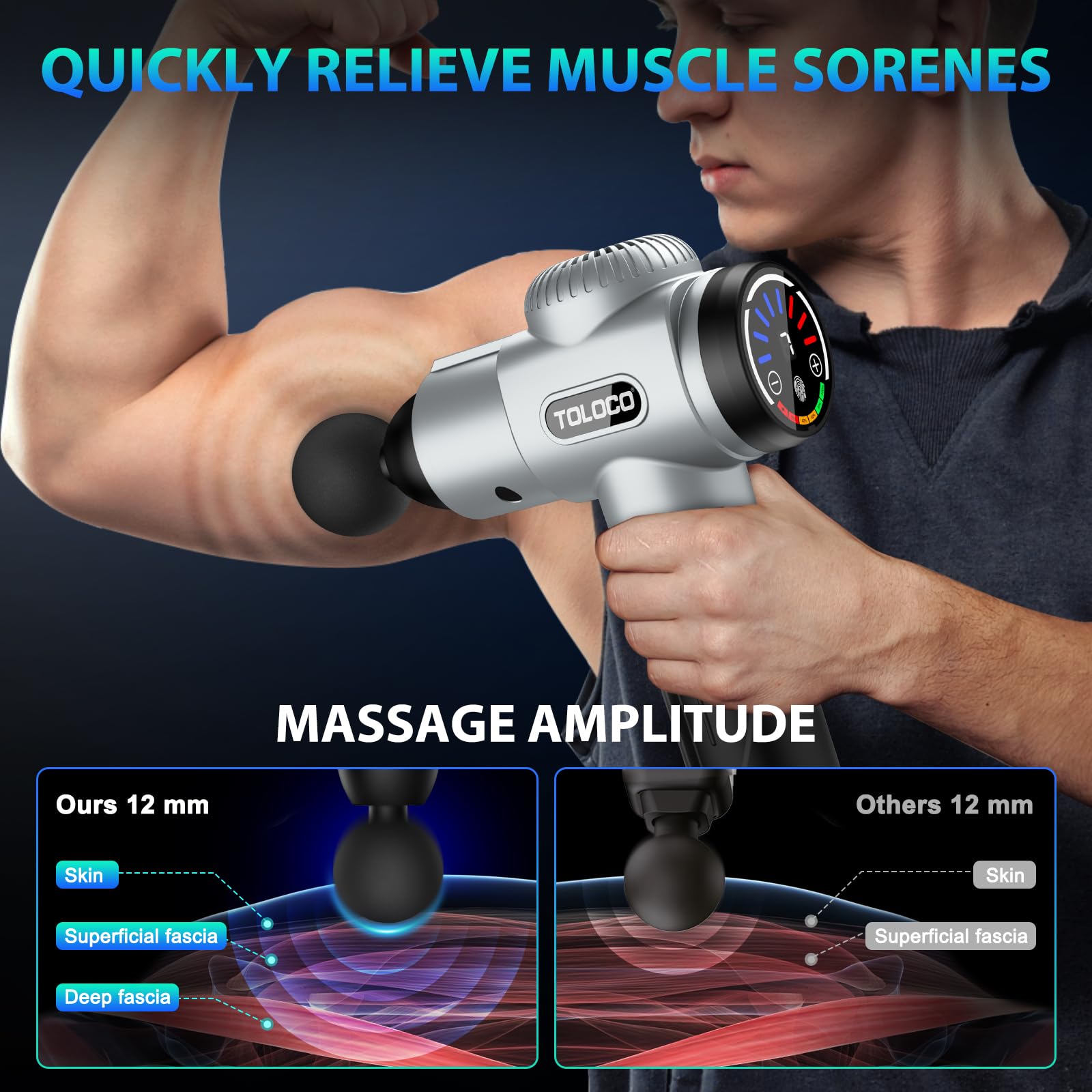 Massage Gun, Deep Tissue Back Massage for Athletes for Pain Relief