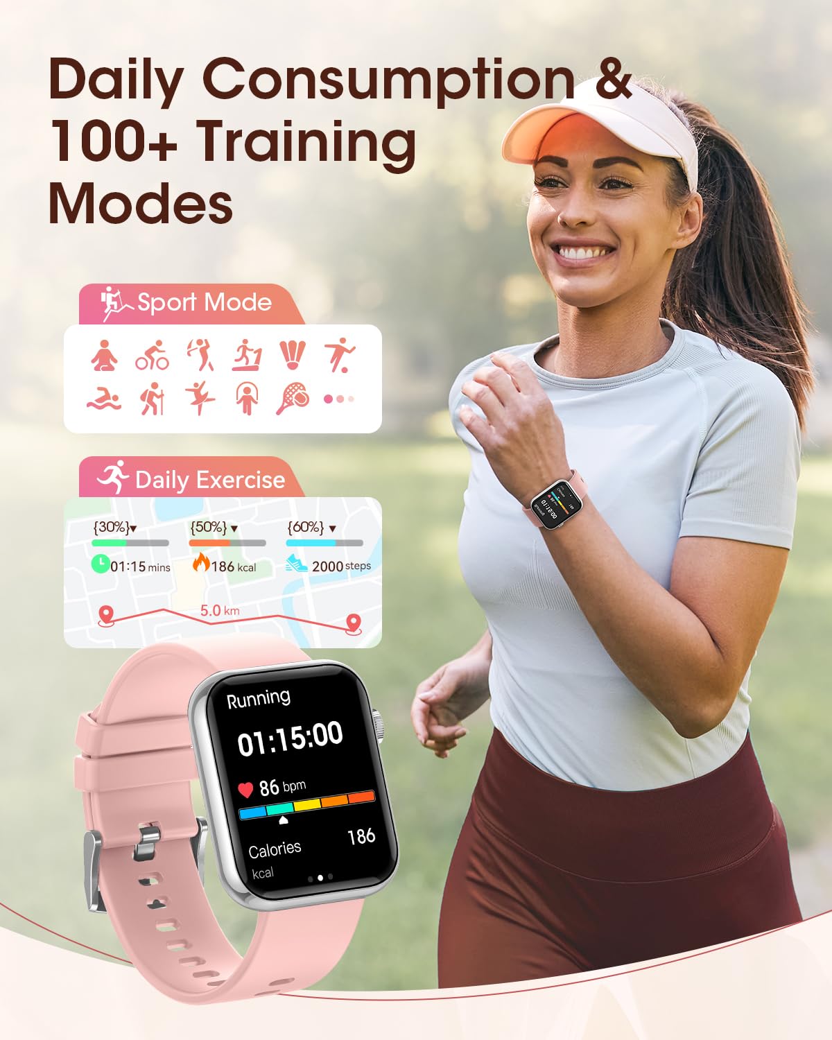 Smart Watches for Women, Health Fitness Watch for Android iPhone