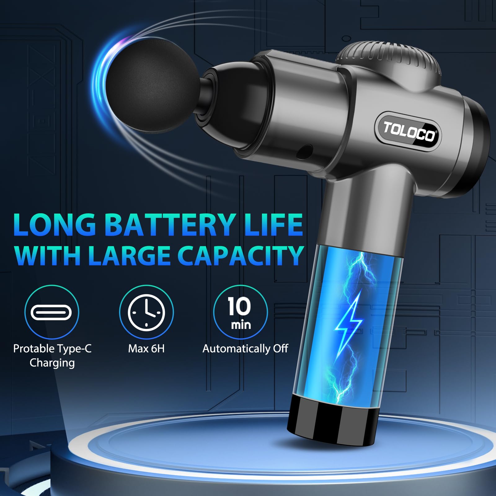 Massage Gun, Deep Tissue Back Massage for Athletes for Pain Relief