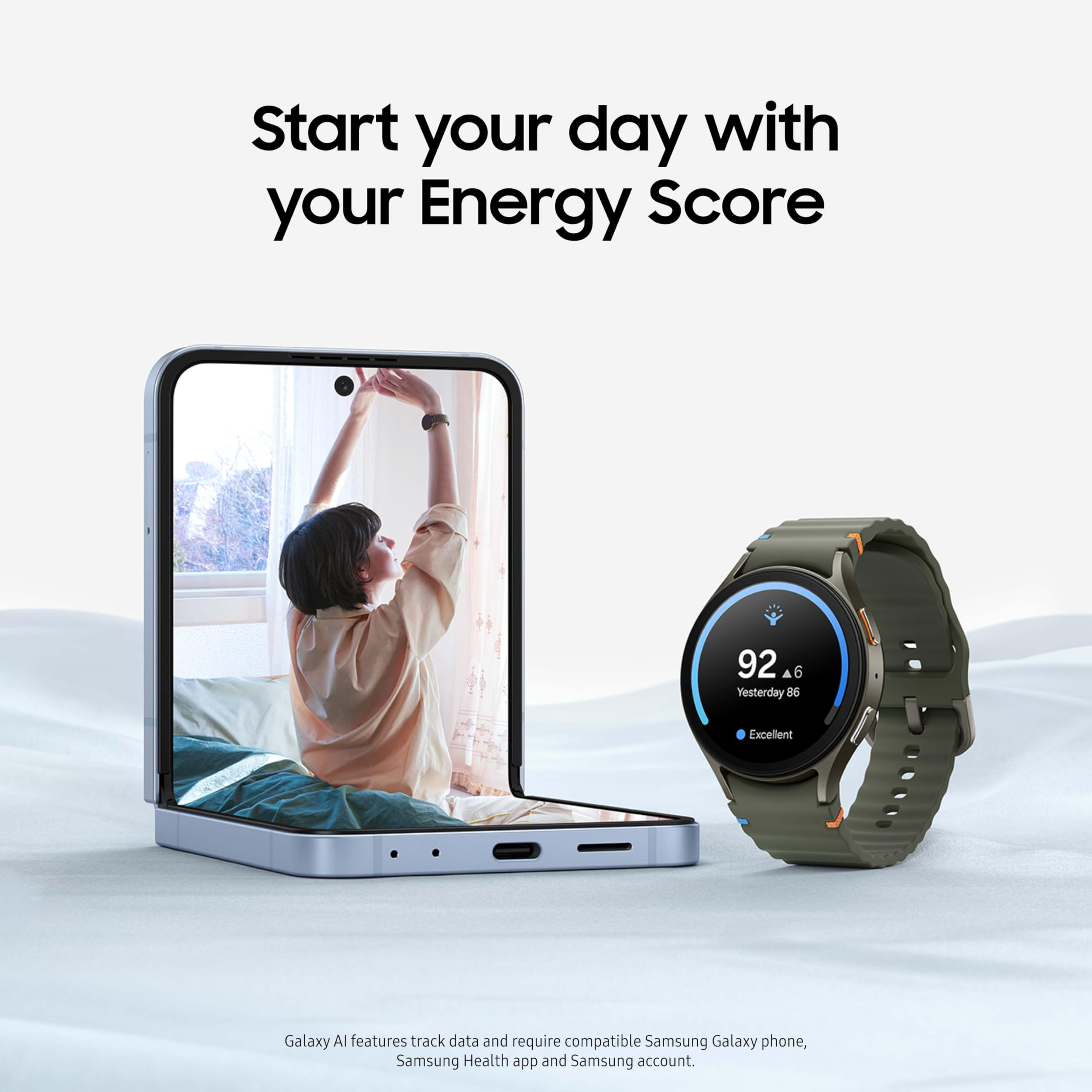 Galaxy Watch 7 40mm Bluetooth AI Smartwatch w/Energy Score, Wellness Tips