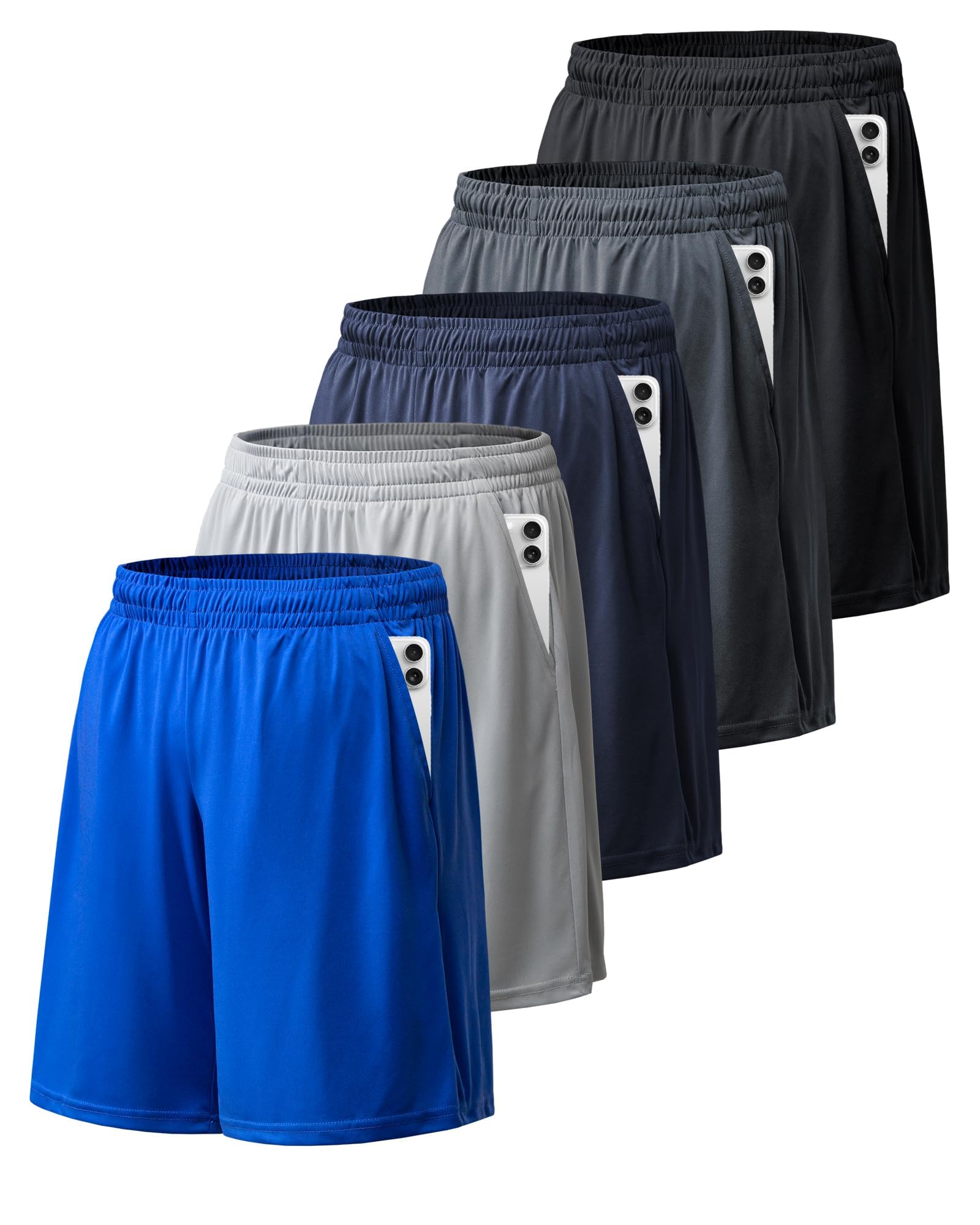 Workout Shorts for Men Plus Size Athletic Shorts for Men Moisture Wicking Mens Gym