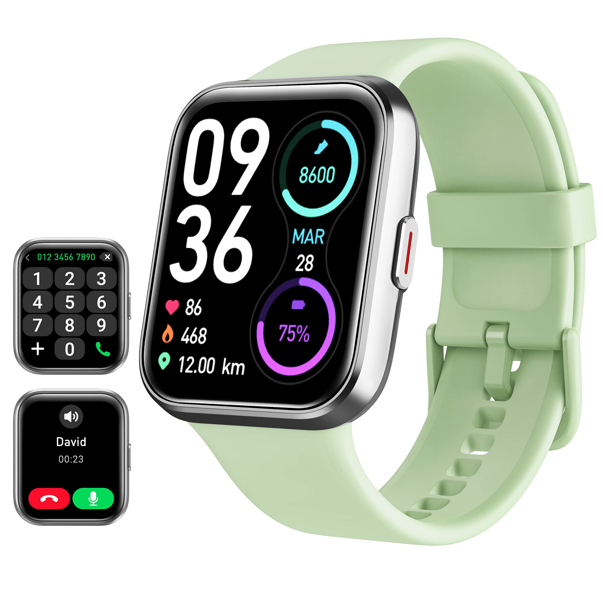 Smart Watch for Women Android & iPhone, Alexa Built-in, 1.8" Touch Screen Fitness Tracker