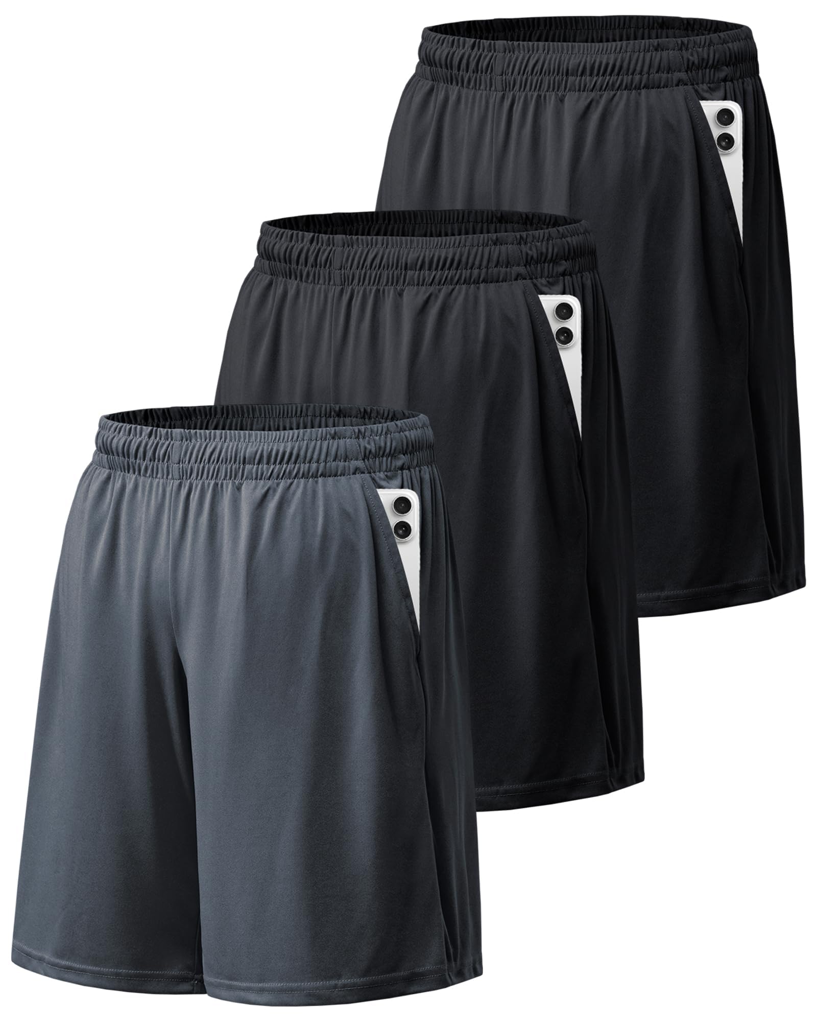 Workout Shorts for Men Plus Size Athletic Shorts for Men Moisture Wicking Mens Gym