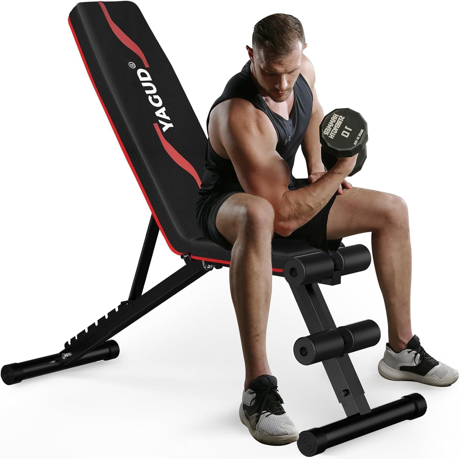 Weight Bench Press, Adjustable Workout Benches for Home Gym