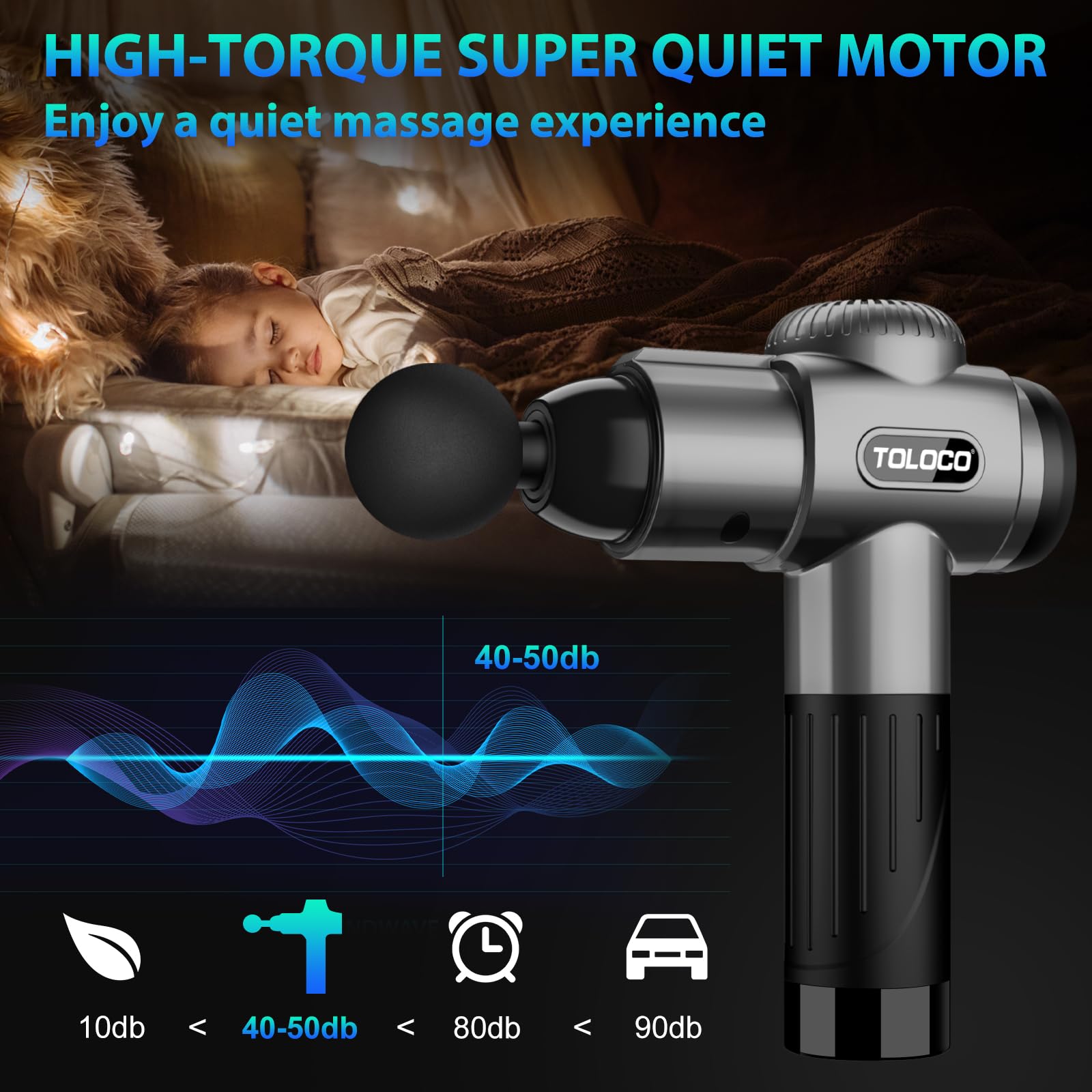 Massage Gun, Deep Tissue Back Massage for Athletes for Pain Relief