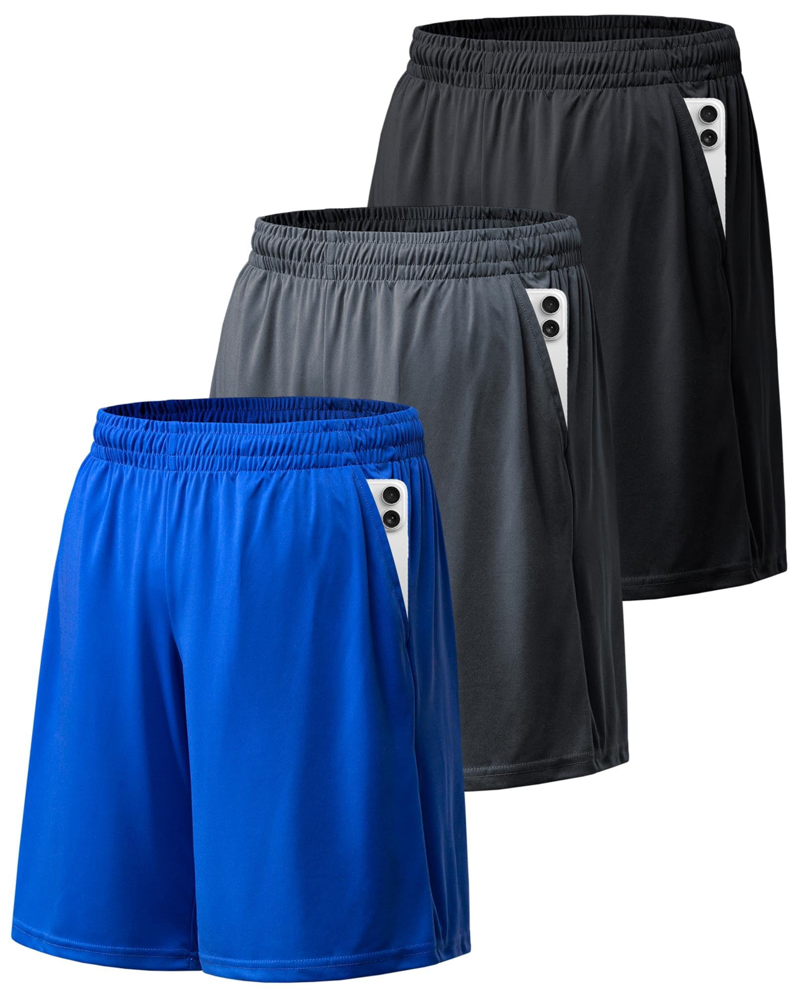 Workout Shorts for Men Plus Size Athletic Shorts for Men Moisture Wicking Mens Gym