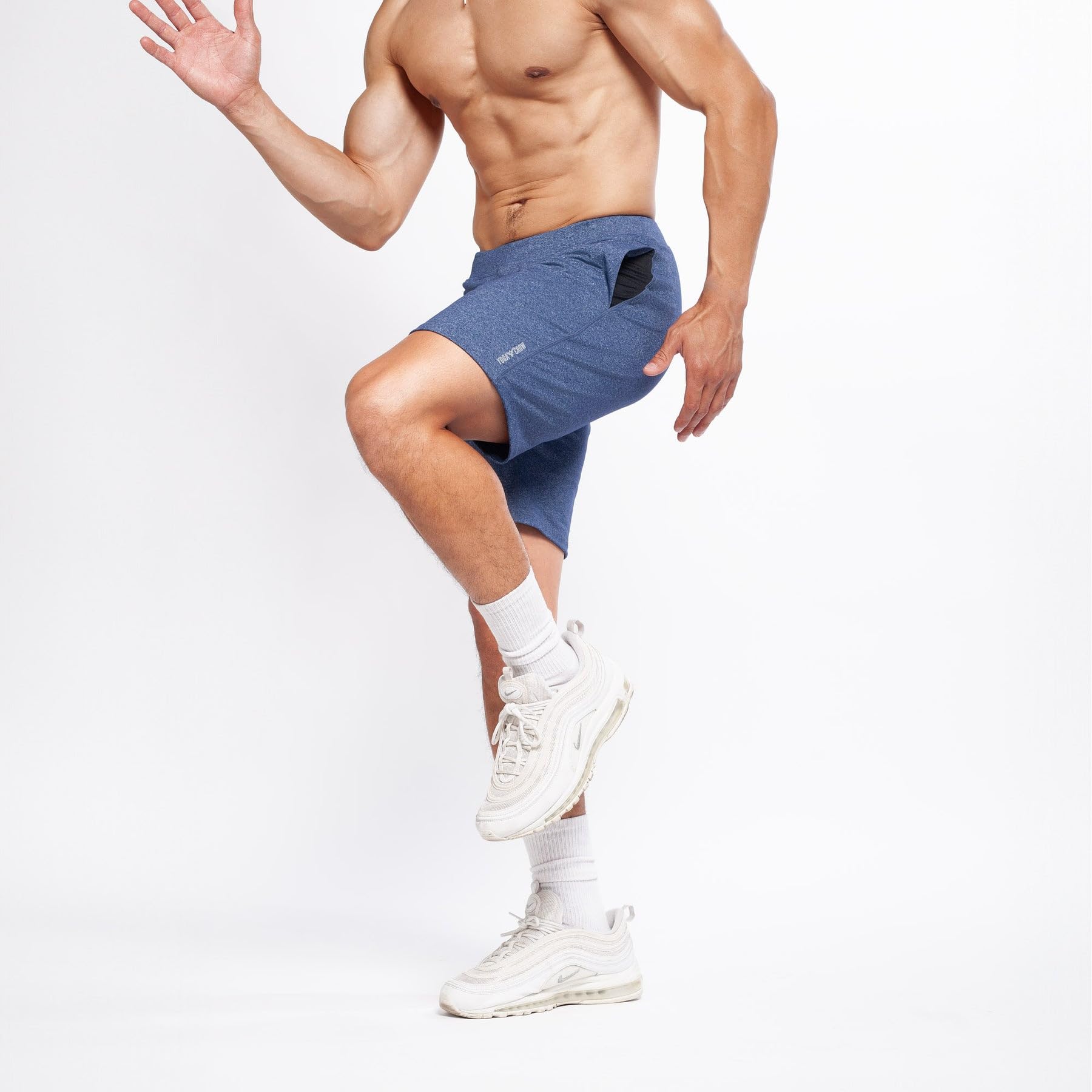 Men's Swerve Yoga Training Shorts w/Non-Restrictive Inner Liner