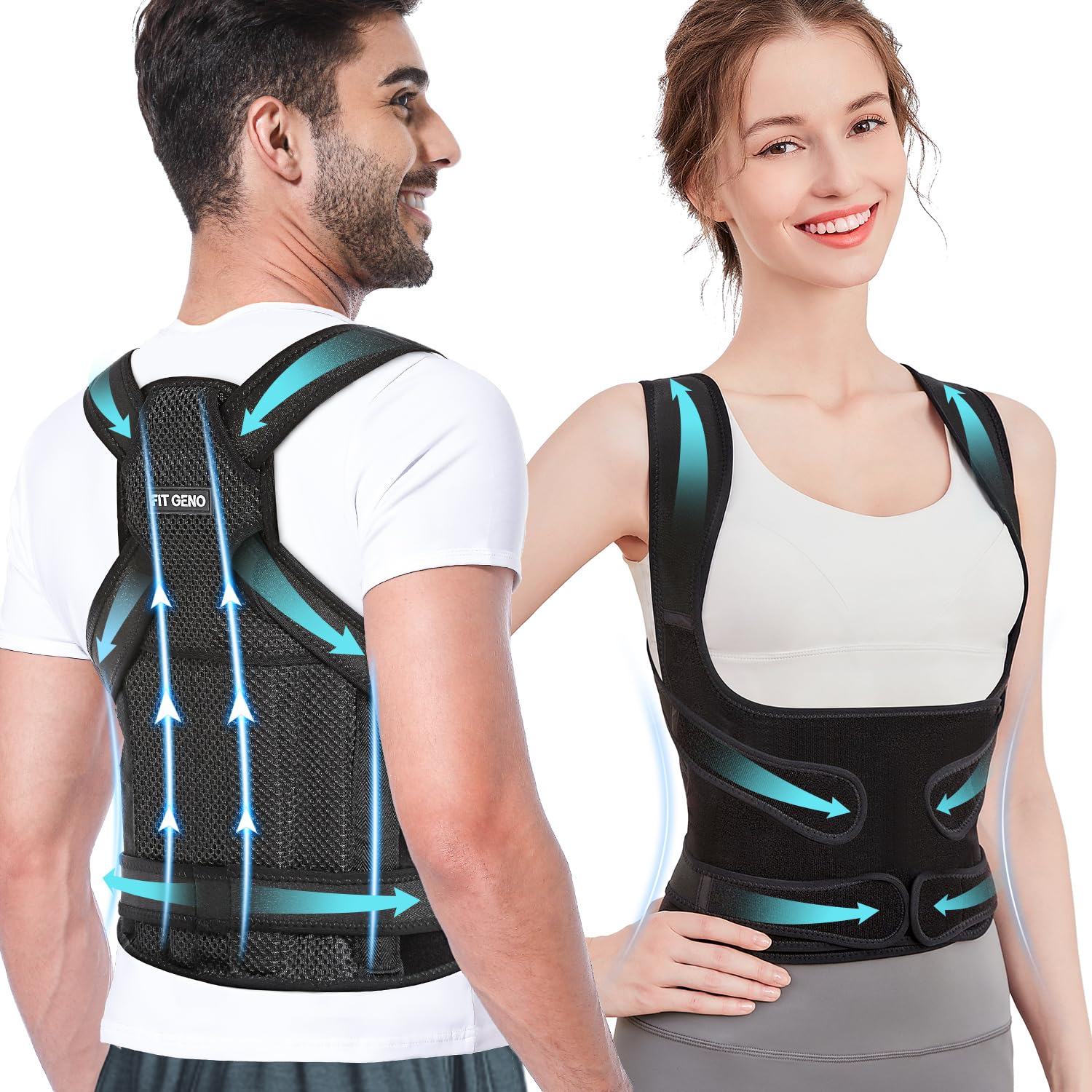 Back Brace Posture Corrector for Women and Men, Shoulder Straightener