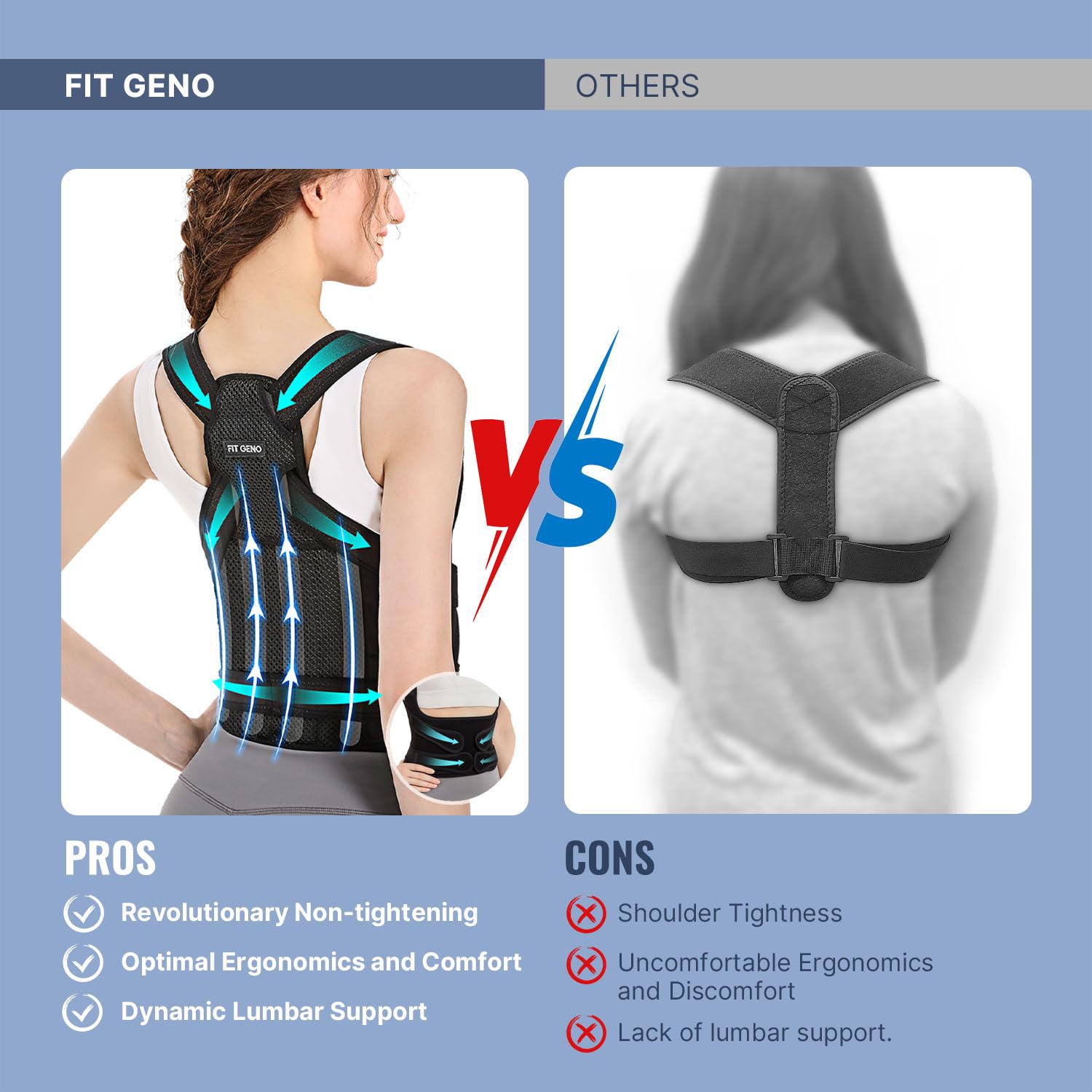 Back Brace Posture Corrector for Women and Men, Shoulder Straightener