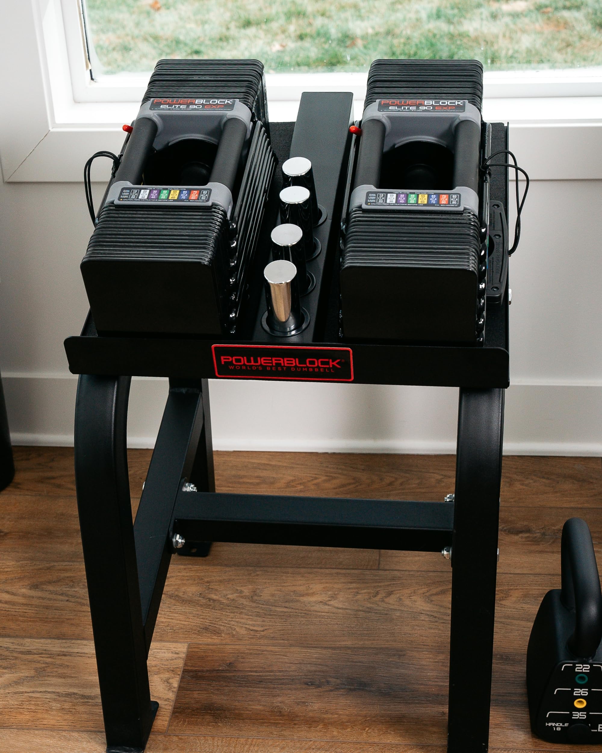 Elite EXP Adjustable Dumbbells, Sold in Pairs, Stage 1, 5-50 lb. Dumbbells