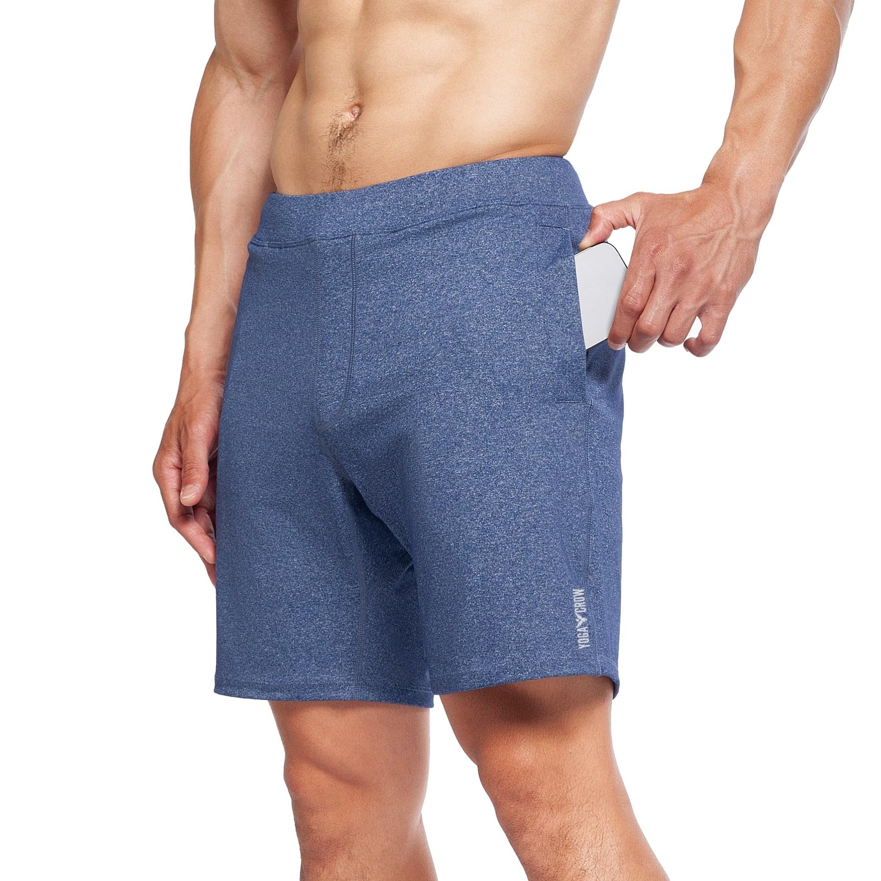 Men's Swerve Yoga Training Shorts w/Non-Restrictive Inner Liner
