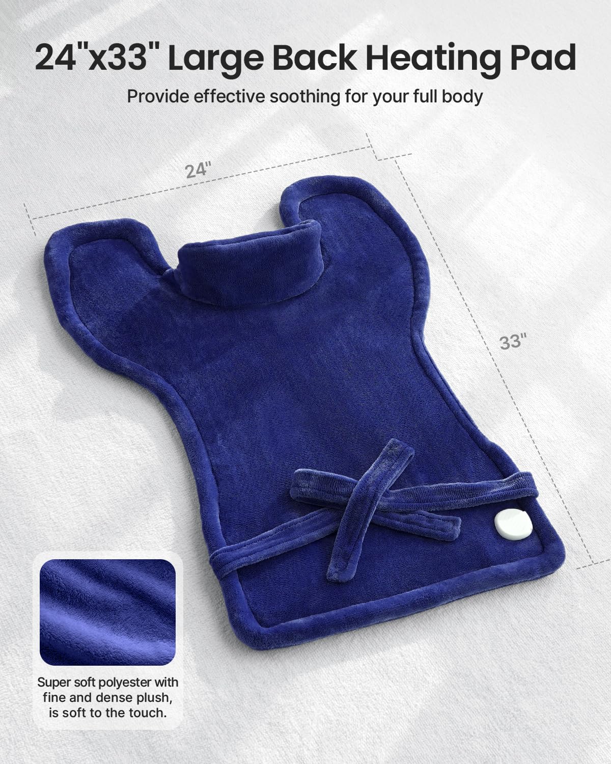 Back Heating Pad for Pain Relief, Mothers Day Gifts for Mom, Birthday Gifts for Her Him Dad
